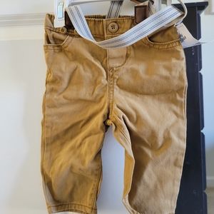 Baby B'gosh white shirt and khaki pants set